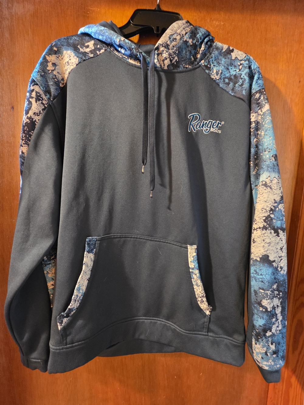 Men's Ranger Boat Blue Hooded Pullover